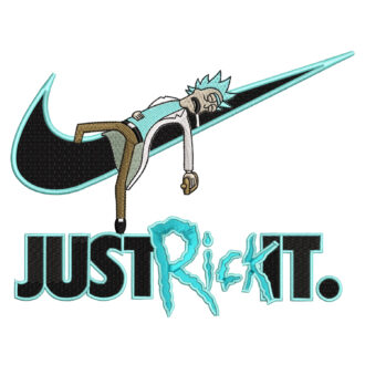 Rick Swoosh Embroidery Design - Rick & Morty