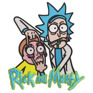 Rick and Morty Embroidery Design - Rick & Morty