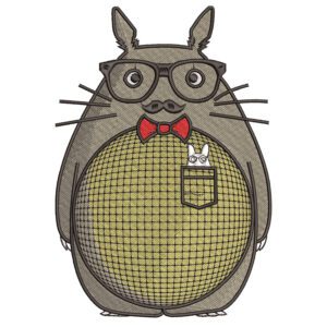 Totoro Suit Embroidery Design - My Neighbor Totoro Anime Embroidery Design