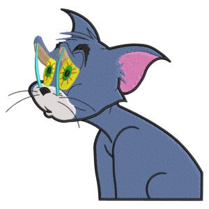 Tom Sleepy Embroidery Design - Tom & Jerry