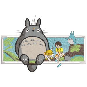 Totoro Embroidery Design - My Neighbor Totoro Anime Embroidery Design