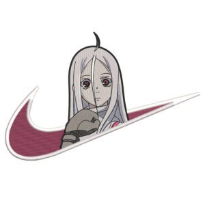 Shiro Swoosh Embroidery Design - Deadman Wonderland Nike Anime Embroidery Design