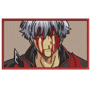 Sakata Gintoki Embroidery Design - Gintama Anime Embroidery Design