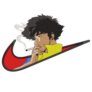 Spike Swoosh Embroidery Design - Cowboy Bebop Nike Anime Embroidery Design