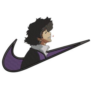 Spike Swoosh Embroidery Design - Cowboy Bebop Nike Anime Embroidery Design