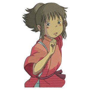 Chihiro Embroidery Design - Spirited Away Anime Embroidery Design