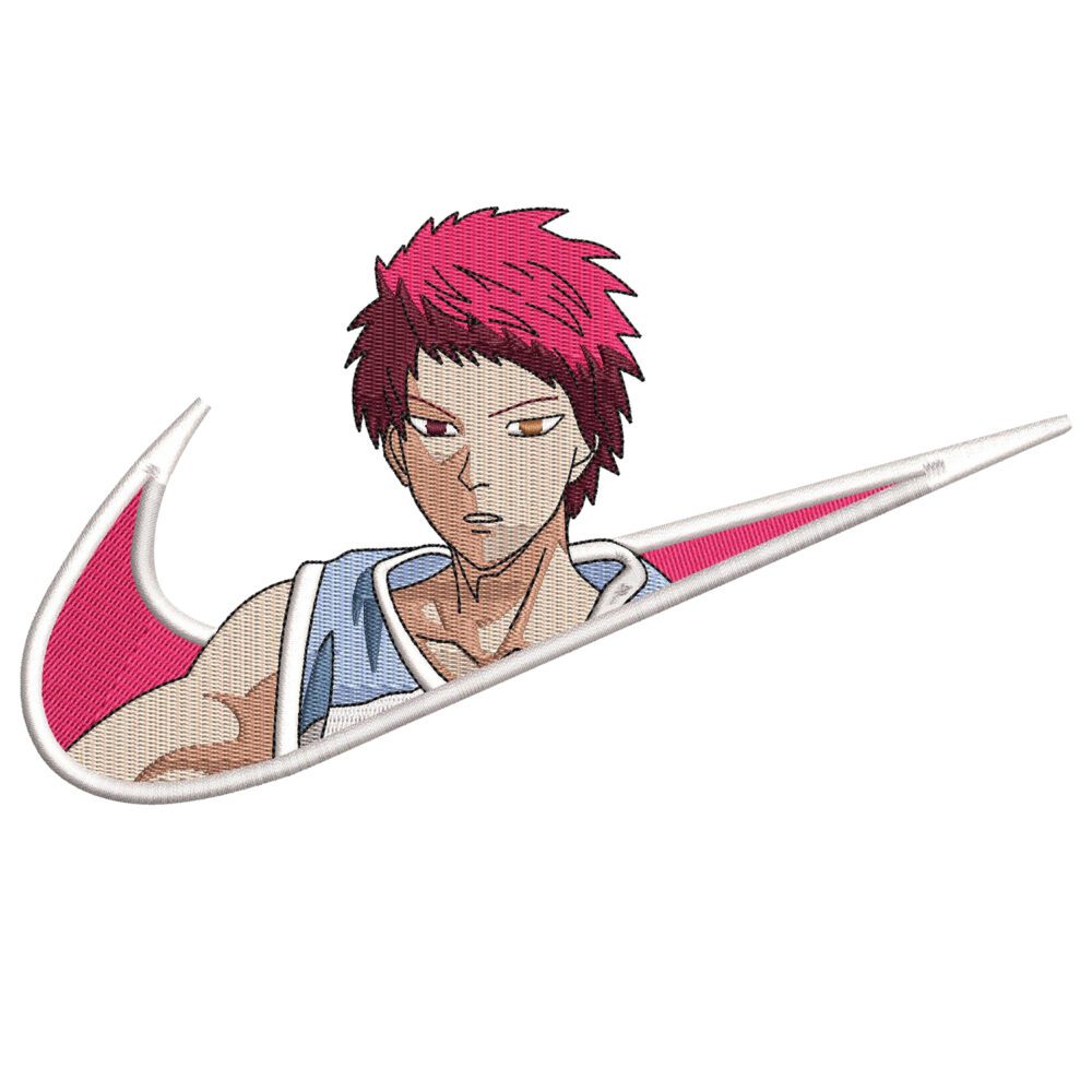 Kuroko's Basketball Nike Anime Embroidery Design