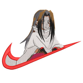 Onmyodo Swoosh Embroidery Design - Shaman King Nike Anime Embroidery Design