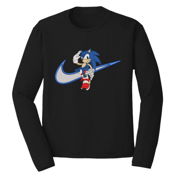 Sonic Nike Embroidery Design - Sonic the Hedgehog