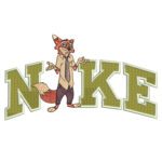 Nick Wilde Nike Embroidery Design - Zootopia