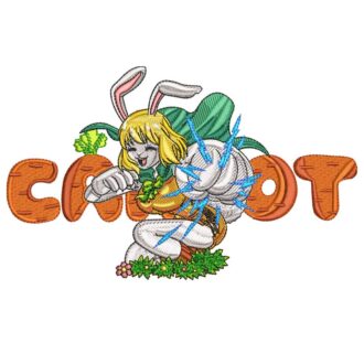 Carrot Embroidery Design - One Piece Anime Embroidery Design