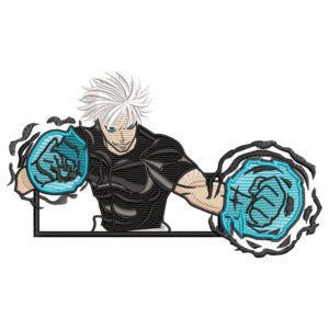 Gojo Embroidery Design - Jujutsu Kaisen Anime Embroidery Design