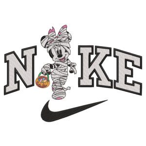 Minnie Halloween Nike Embroidery Design - Mickey Mouse