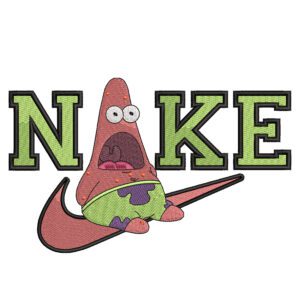 Patrick Nike Embroidery Design - Spongebob Squarepants