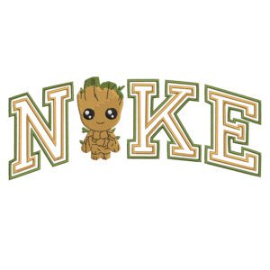 Groot Nike Embroidery Design - Groot Superhero Embroidery Design