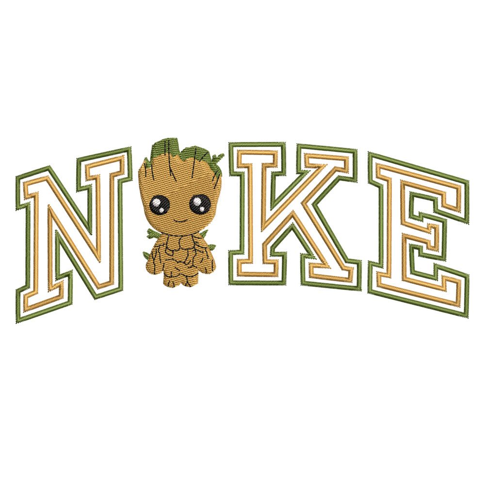 Groot Superhero Embroidery Design