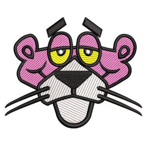 Pink Panther Face Embroidery Design - Looney Tunes