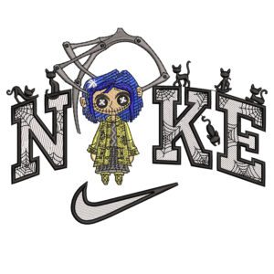 Coraline Nike Embroidery Design - Coraline