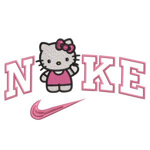 Kitty Nike Embroidery Design - Hello Kitty