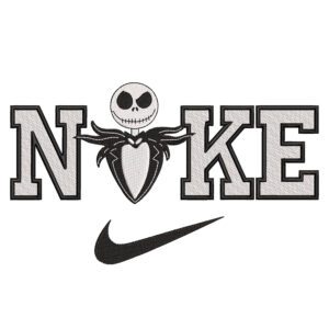 Jack Nike Embroidery Design - The Nightmare Before Christmas