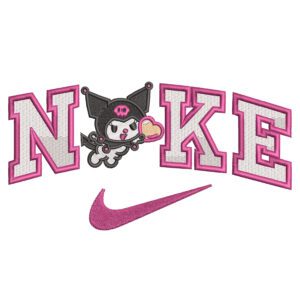 Kuromi Nike Embroidery Design - Hello Kitty