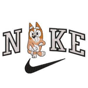 Bingo Nike Embroidery Design - Bluey & Bingo