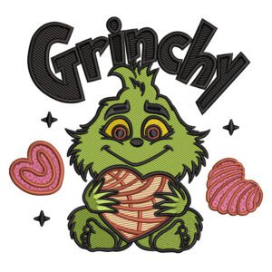 Baby Grinch Embroidery Design - Grinch