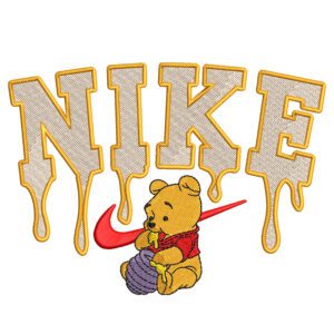 Winnie Pooh Nike Embroidery Design - Winnie The Pooh