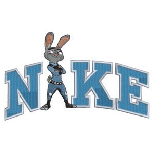 Judy Hopps Nike Embroidery Design - Zootopia