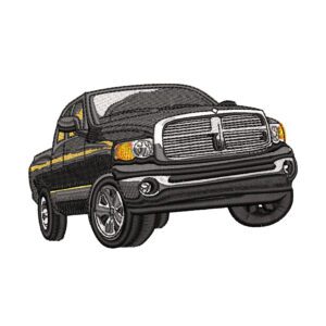 Pickup Truck Embroidery Design - Car Embroidery Design