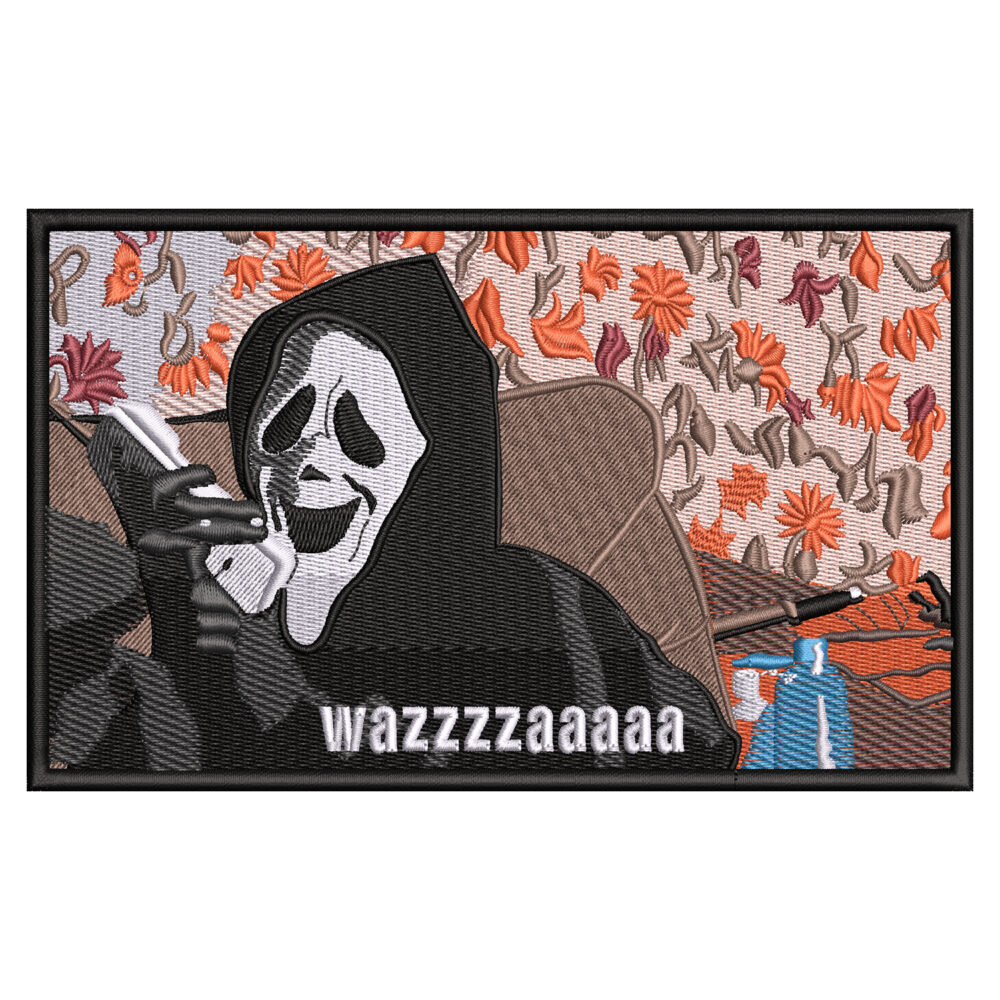 Ghostface Wazza Embroidery Design