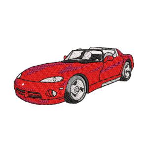 Dodge Viper Embroidery Design - Car Embroidery Design