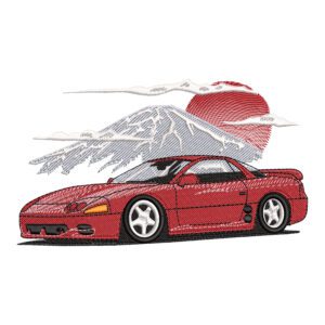 Mitsubishi 3000 GT Embroidery Design - Car Embroidery Design