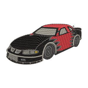 Racecar Embroidery Design - Car Embroidery Design