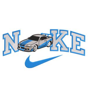 Car Nike Embroidery Design - Car Embroidery Design