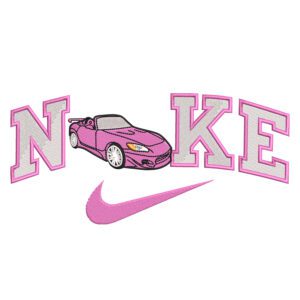 Car Nike Embroidery Design - Car Embroidery Design