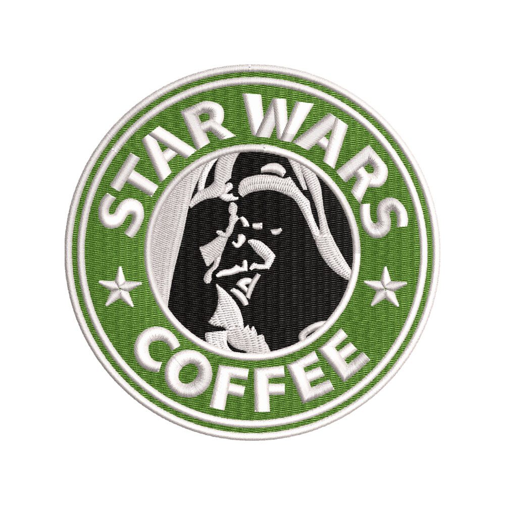 Star Wars Coffee Embroidery Design