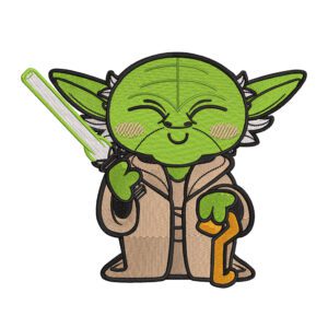 Yoda Embroidery Design - Star Wars