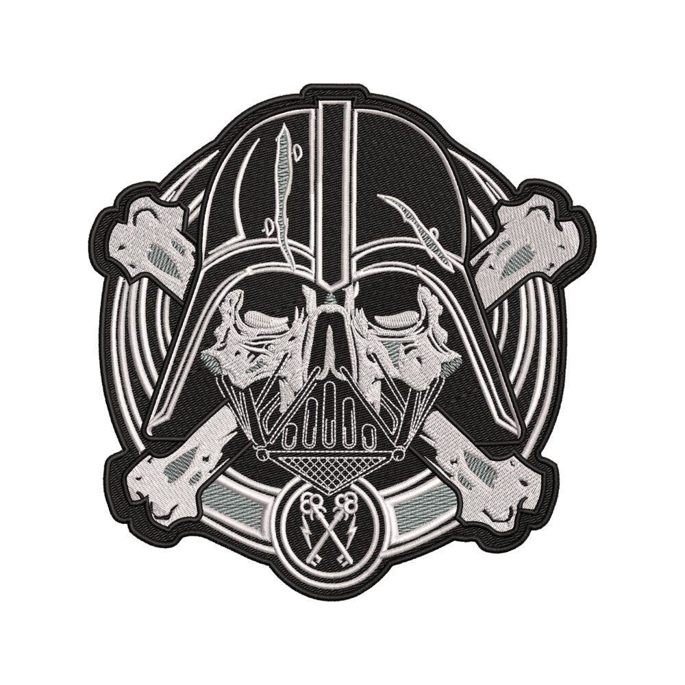 Darth Vadar Logo Embroidery Design