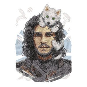 Jon Snow Embroidery Design - Game of Thrones