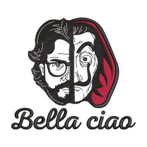 Bella Ciao Embroidery Design - Money Heist