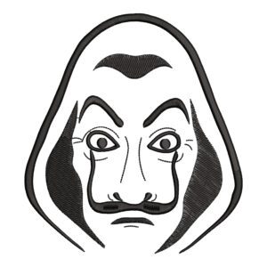 Dali Mask Embroidery Design - Money Heist