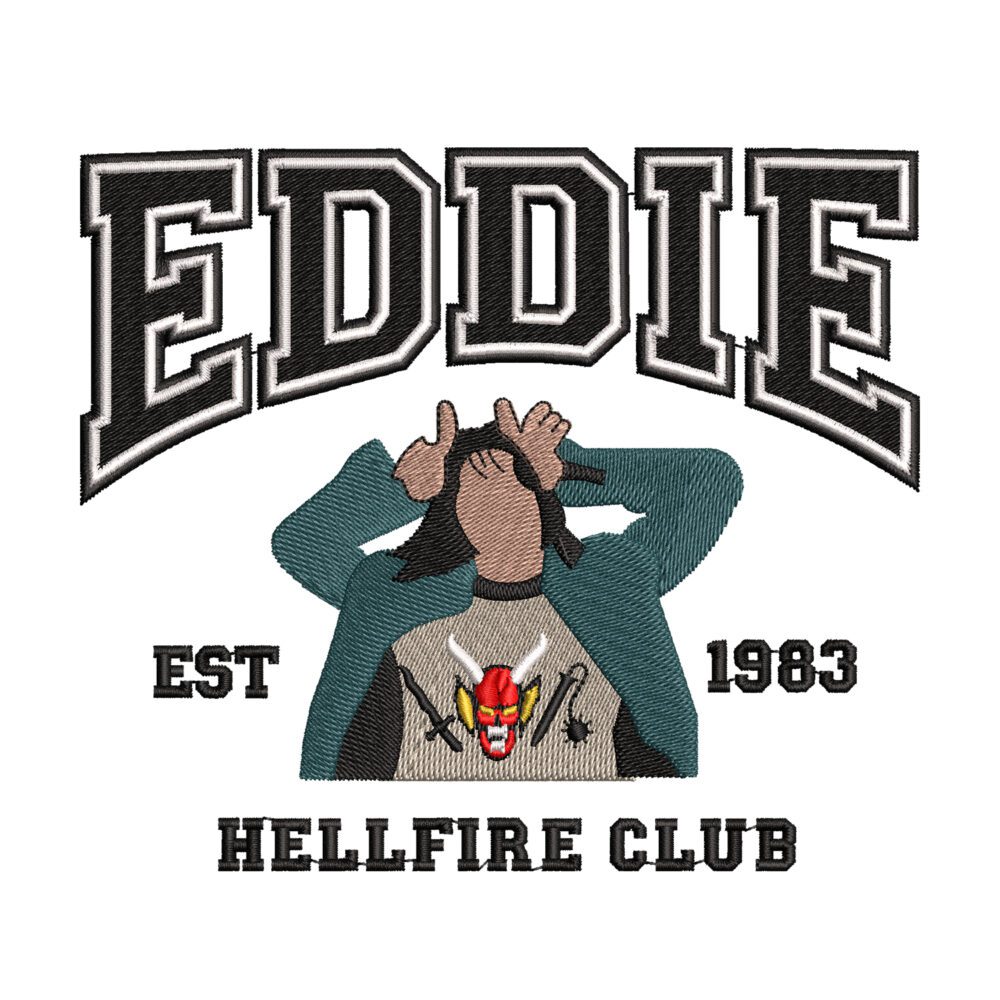 Eddie Hellfire Embroidery Design