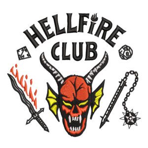 Hellfire Club Embroidery Design - Stranger Things