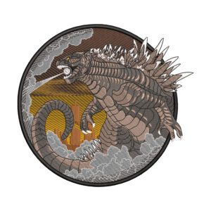 Godzilla Embroidery Design - Godzilla