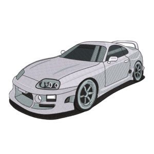 Toyota Supra MK4 Embroidery Design - Car Embroidery Design