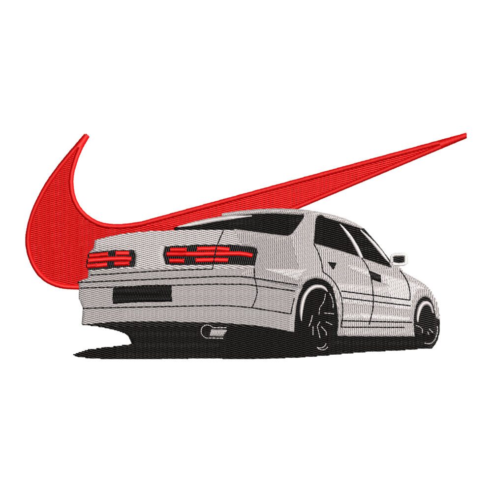 Toyota Mark II Swoosh Embroidery Design