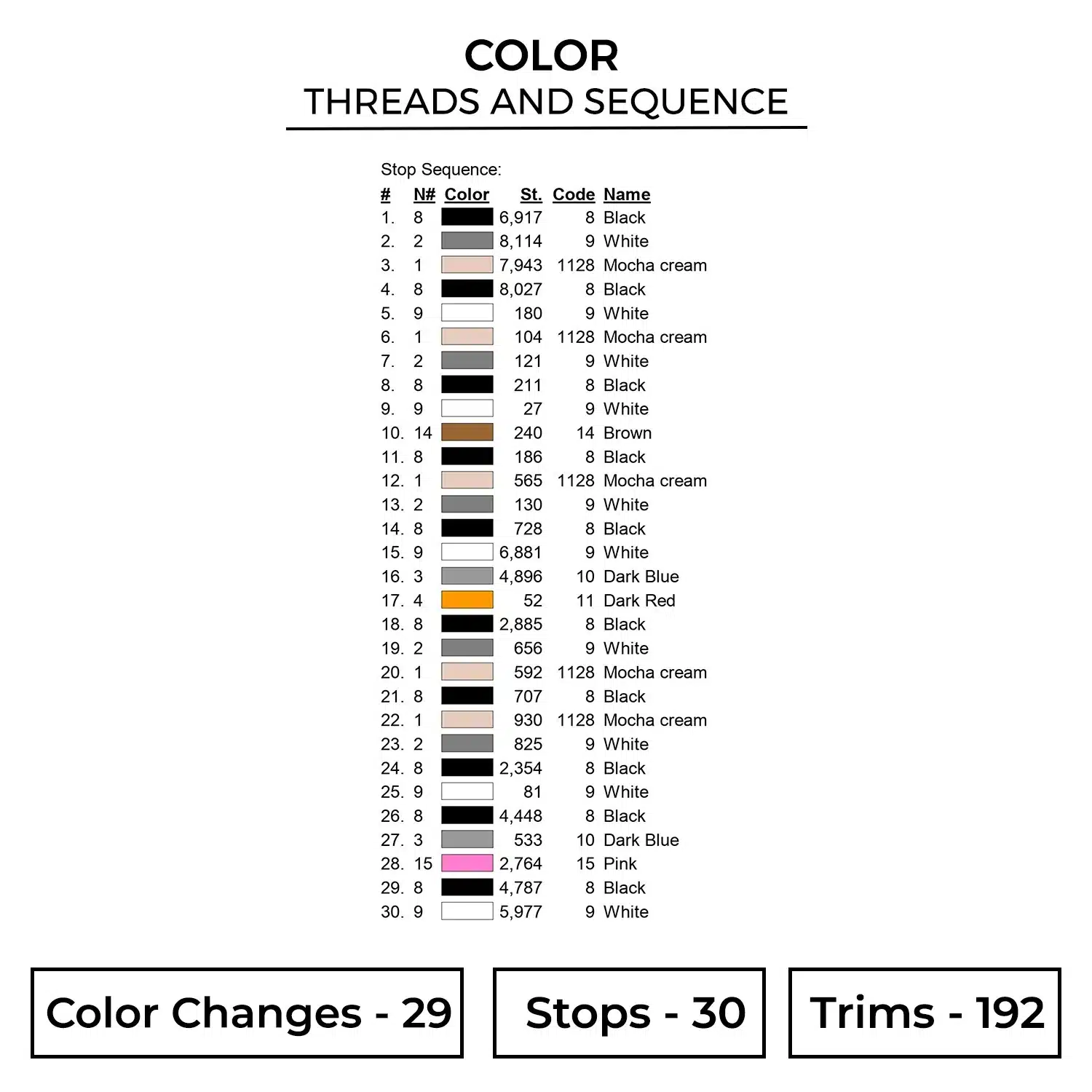 Yuta Attack Embroidery Design - Jujutsu Kaisen Anime Embroidery Design 2 Color 1248