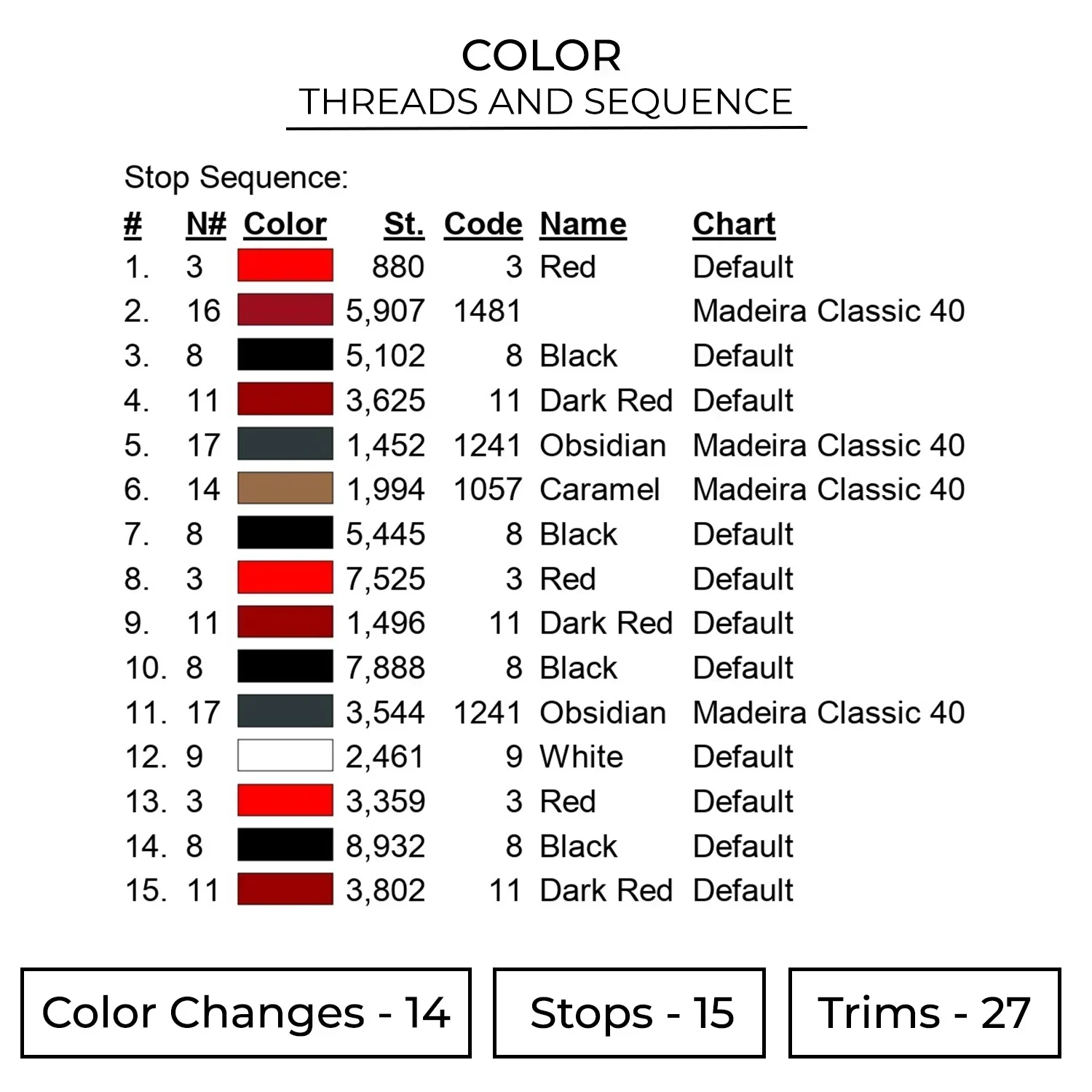 Deadpool Embroidery Design - Deadpool 2 Color 1599