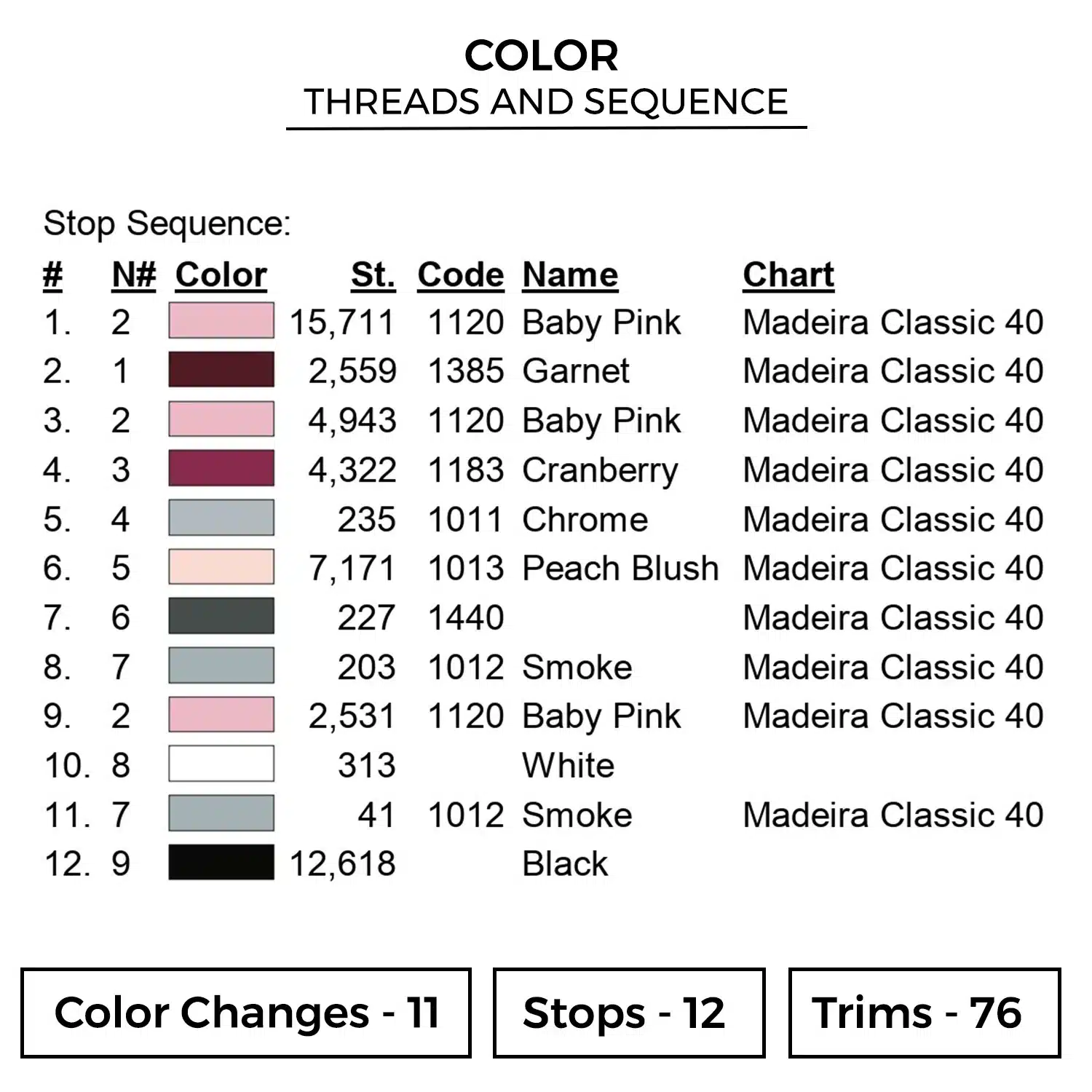 Sakura Haruno Embroidery Design - Naruto Anime Embroidery Design 2 Color 1808